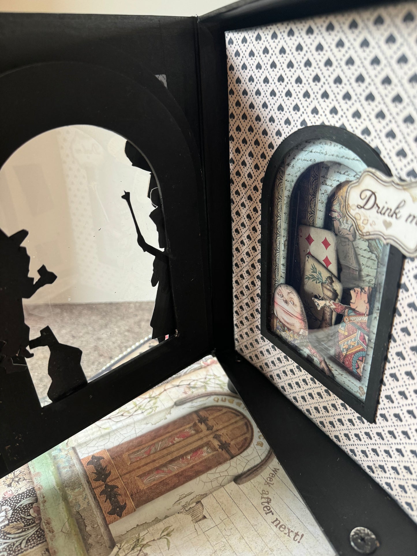 Alice in Wonderland Tunnel Box, Tunnel Album and Waterfall Folio MDF KIT